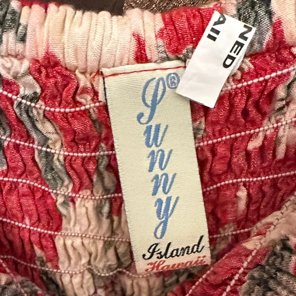 Floral Red Hawaiian Dress - Picture 2 of 4